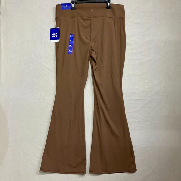NWT Joylab Women's Size XXL Mocha High Rise Crossover Waistband Flare Leggings - Picture 11 of 14
